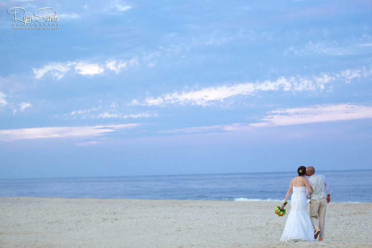 new jersey beach bridal portrait of the happy couple